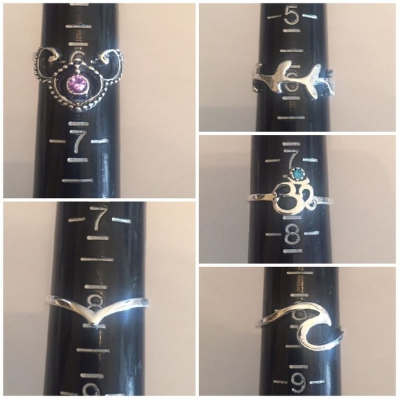 10 Piece Nature Midi Ring Set - Picture 4 of 6